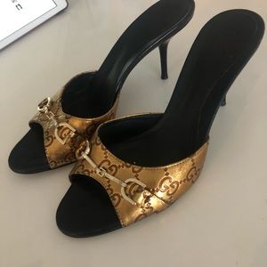 Original Gucci Gold metallic monogram